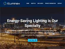 Tablet Screenshot of illuminexlighting.com